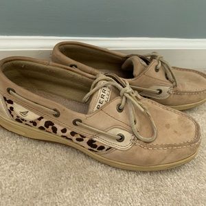 Womens Size 10 Cheetah Sperrys